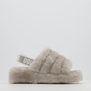 UGG Fluff Yeah Slides in Light Grey